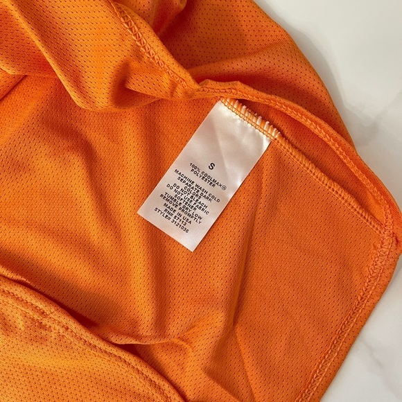 EMS Eastern Mountain Sports Women’s COOLMAX Fit Gear Orange Mesh Tank Top S - Picture 6 of 7